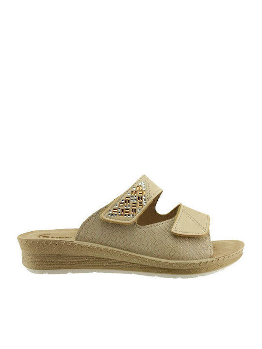 Summer Women's Beige Platforms G-FC49