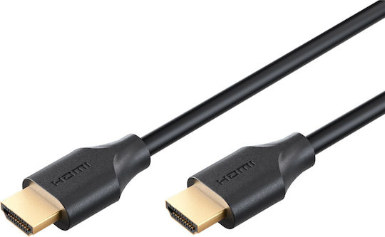 Goobay HDMI-Kabel männlich - HDMI-Stecker männlich 1,5 m Schwarz