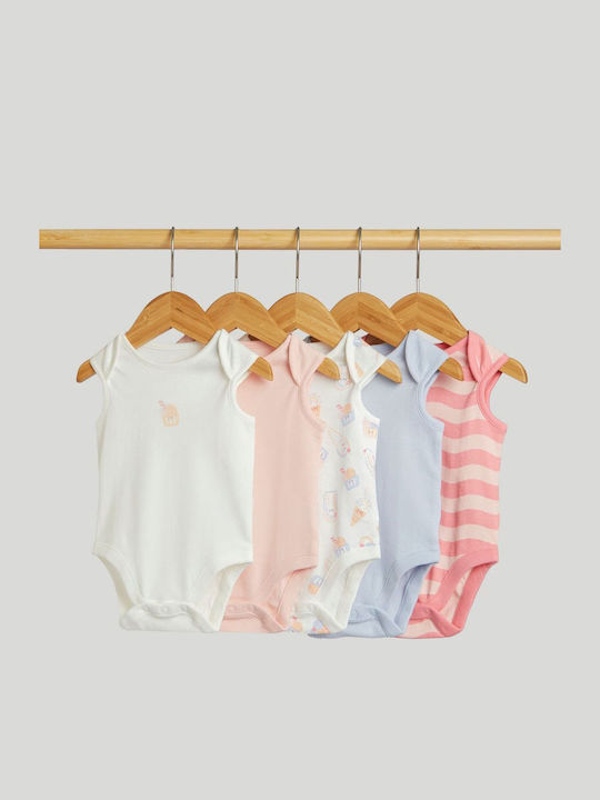 Mothercare Σετ Κορμάκια Πολύχρωμα 5τμχ