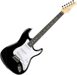 Voltera Guitars Ηλεκτρική Κιθάρα ST Style Μαύρη