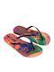 Graffiti V Flip Flops in Blue Colour 83814-BN511