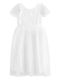 Girls Dress Short Sleeve White