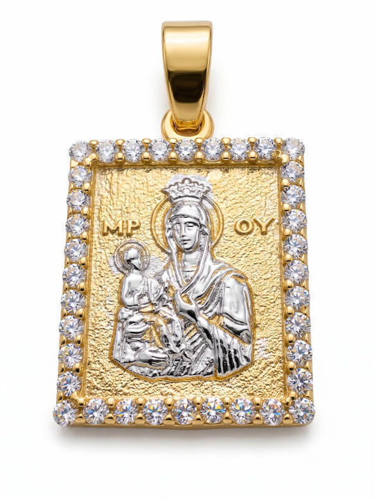 Pendant Kids Charm with Virgin Mary in Silver 57480009