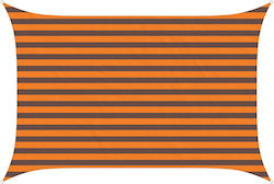vidaXL Правоъгълно Shade Sail Бяло с PU Покритие
