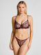 Isabelle Women's String with Lace Brown