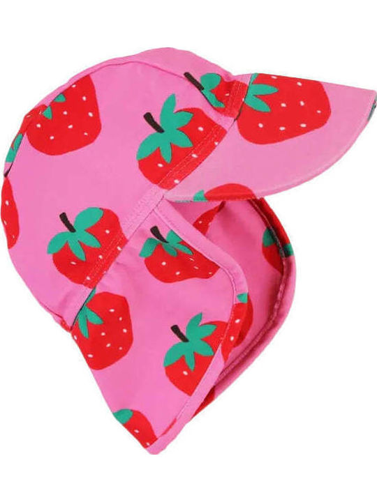 Toby Tiger Kids' Fabric Sunscreen Hat Red