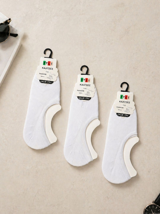 YTLI Șosete Pentru Bărbați Albe 3Pack