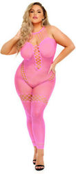Take You There Bodystocking Pink Große Größen Take You There Bodystocking Pink Große Größen