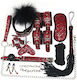 La Lolita Amsterdam BDSM Kit σε Κόκκινο Χρώμα 10τμχ
