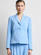 Desiree Langes Damen Tailliertes Blazer Hellblau
