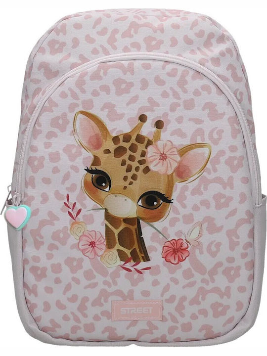 Street Tall School Bag Backpack Kindergarten Pink
