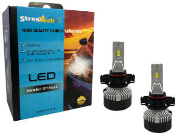 Led Λάμπες Η16 Streetech Μοντέλο Stn2 Μεσαία Ή Μεγάλα Φώτα 150 000 Lux 45 Watt Canbus 6000k 1500% Πιό Έντονη Φωτεινότητα 2τμχ