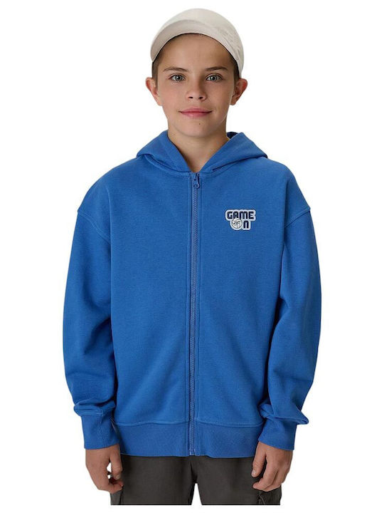 4F Cardigan Pentru Copii Din Bumbac Albastru