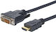 Vivolink Μετατροπέας DVI-D / HDMI male σε HDMI / DVI-D male Χρυσό 1τμχ PROHDMIDVI7.5