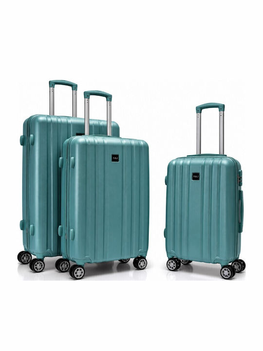Playbags Hart Gepäckstücke Türkis mit 4 Räder Set 3 Stück