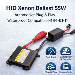 Hid Xenon Ballast 55w Αυτοκινήτου Plug & Play Αδιάβροχο Συμβατό H1 H4 H7 H11