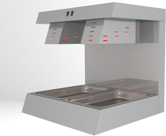 Sergas Heating Surface for Buffet with Power 1000W and Dimensions 70x68x69cm