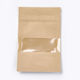 Pungi Tip Doy-pack Zip Kraft 14x10cm 25 bucăți