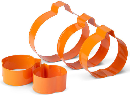 Set 5 Metal Halloween Pumpkin Cake Molds