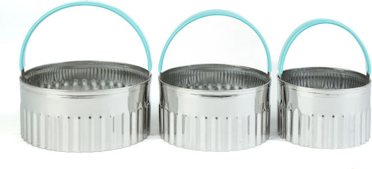 Baker's Secret Rostfreier Stahl Keksausstecher Set 3 Stücke Kekse Kuchen Fondant