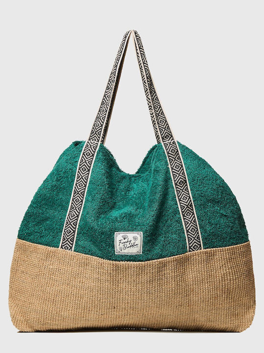 Funky Buddha Terrycloth Beach Bag Green