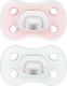 Dr. Brown's Advantage Silicone Pacifiers Pink for 0-6 Months 2 Pieces