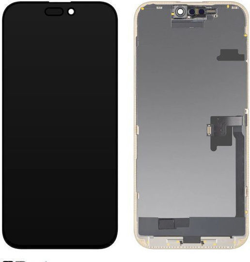 Ecran OLED Soft cu Mecanism Tactil pentru Apple iPhone 16 Plus Negru