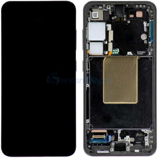 Samsung Ecran cu Mecanism Tactil și Ramă pentru Samsung S921 Galaxy S24 (Negru)