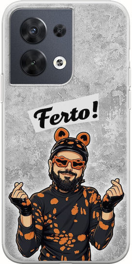 Калъф Iconic Music Collection – Ferto Oppo Reno 8 5G Гъвкав TPU Прозрачен Силикон