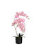 Vidaxl Artificial Orchid Potted Plant Pink 45 X 15 X 65 Cm