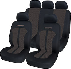 Polyester Autositzbezüge Beigefarbener Deckelsatz Polyester Autositzbezüge Beigefarbener Deckelsatz