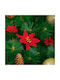 Dekorative Blume Weihnachtsstern 50 Cm Flexibler Stiel