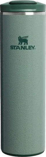 Stanley Transit Fliptop Thermos Bottle Stainless Steel / Plastic BPA Free 470ml Hammertone Green