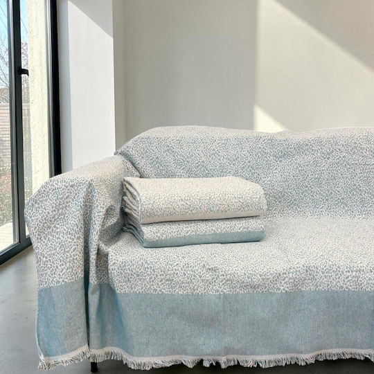 Linea Home Lyn Τριθέσιου Καναπέ Π180xΜ300cm Πετρολ