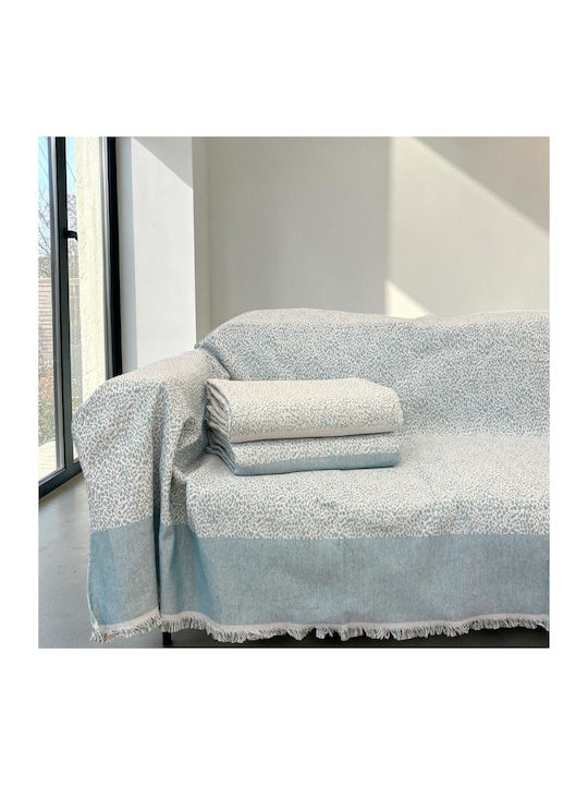 Linea Home Lyn Throws Set 3 Pcs Petrol Blue