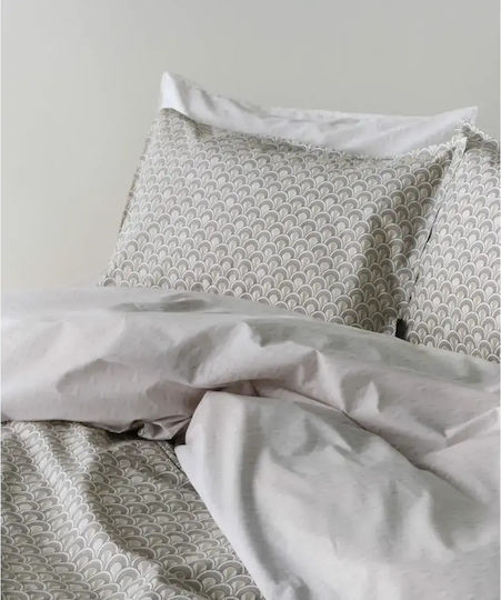 Kentia Nerikomi Coverlet King Size Cotton Brown-Beige-White 270x270cm