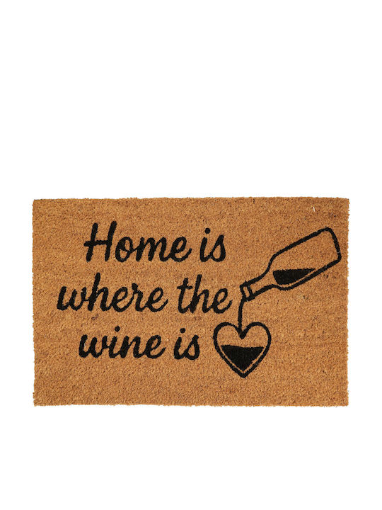 MRShome Πατάκι Εισόδου Home Is Where The Wine Is Μπορντό 59x39εκ.