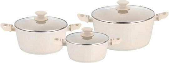 Klausberg Set Vase de Gătit din Aluminiu cu Strat Ceramic 6 Piese