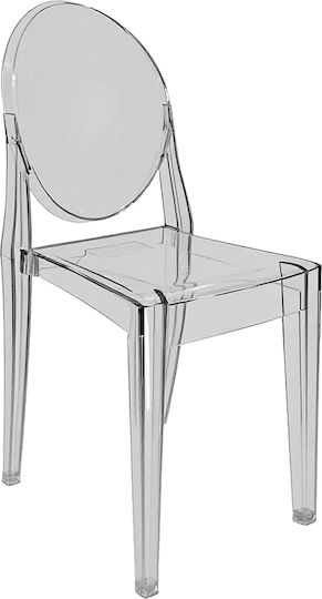 Кетъринг Пластмасов Стол Haloir Прозрачен 40x35x90см
