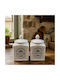 Set 2 Pieces Sugar Jars Brown White Country White Storage Jar Ceramic Lid 10x11cm Galifas 710174 Galifas