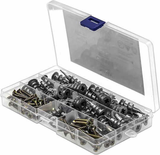 Selbstschneidende Trockenbau Schraube Kreuz Metallisch mit Länge 4mm 100 Stück in Hardcase-Set