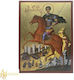 Saint Dimitrios Wooden MDF Gold Leaf Dimension 15 x 10 cm