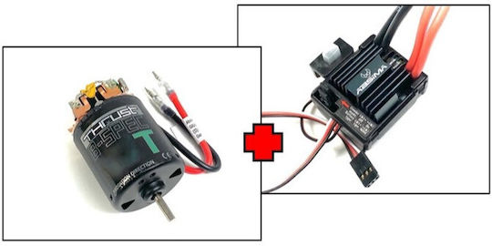 Combo Motor 17t Racing & Esc 80a Thrust B-spec V2 Absima Bürstenmotor