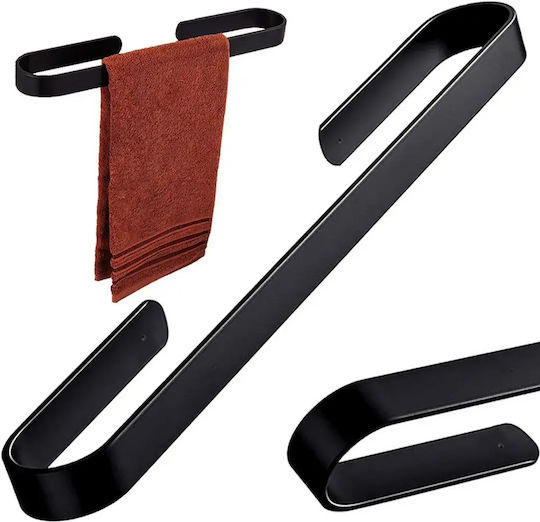 Metallische Wandhalterung Handtuchhalter 30cm Schwarze Badezimmer Küche