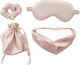 La Lolita Amsterdam Sleepy Travel Set Mask and Beige Scrunchy