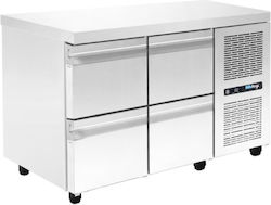 Niki Inox Raft Frigorific Inoxidabil 287lt cu Sertar și Echipament de Răcire 1/+1°C L140xA70xÎ88cm