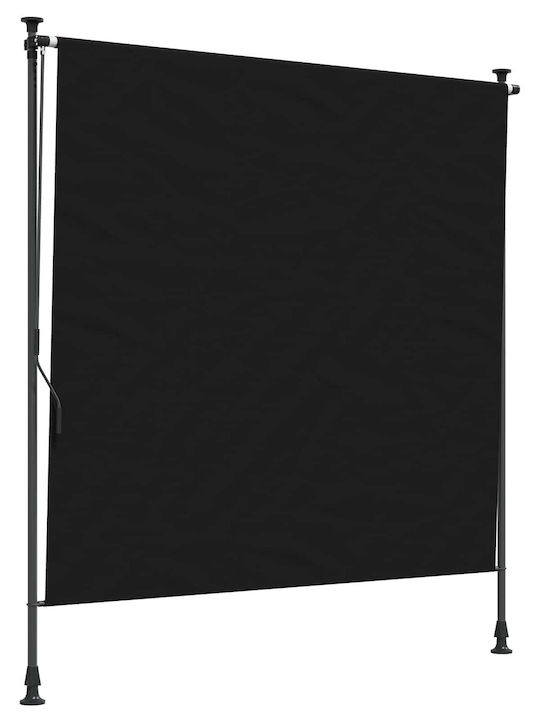 vidaXL Terrasse Markise mit LEDs Schwarze 2x2.7m