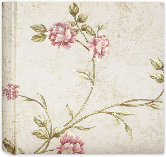 Jardin Binding Album Box 24×24 Cm 40 Pages White Cardboard Rice Paper Album Jardin Pink 24x24