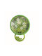 keleman Wall Clock Plastic With Pendulum Green 30x22.5cm