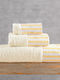 Rythmos Set Bath Towels 3 pcs Eloise Ecru-Yellow Weight 500gr/m²